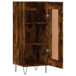 vidaXL Buffet Chêne fumé 34 5x34x90 cm Bois d'ingénierie
