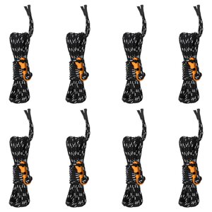 vidaXL Cordes de haubanage avec clés réfléchissantes 8 Pièces 4 m 4 mm