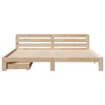 vidaXL Cadre de lit sans matelas 180x200 cm bois massif de pin