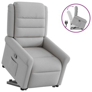 vidaXL Fauteuil inclinable gris nuage tissu