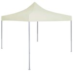 vidaXL Tente de fête 291 x 291 x 315 cm Crème Tissu Oxford