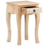 vidaXL Table de chevet 28x28x46 cm Bois de manguier massif