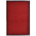 vidaXL Tapis d'entrée rouge 117 x 220 cm PVC