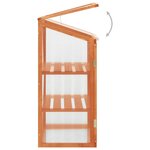 vidaXL Serre 60x45x100 cm Bois de sapin