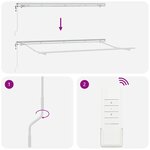 vidaXL Cadre de auvent Blanc 4 x 2 m Métal