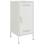 vidaXL Buffets 2 Pièces blanc 36x39x79 cm acier