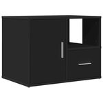 vidaXL Armoire d'angle noir 160x40x45 cm bois d’ingénierie