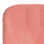 vidaXL Chaise de relaxation Rose Velours