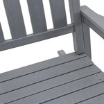 Ensemble de salon de jardin 3 pièces vidaXL Gris Clair HDPE