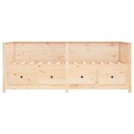vidaXL Lit de jour 75x190 cm Bois de pin massif
