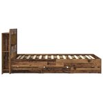 vidaXL Cadre de lit avec rangement Bois ancien 80 x 200 cm