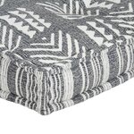 vidaXL Coussin de canapé palette Gris Tissu Patchwork