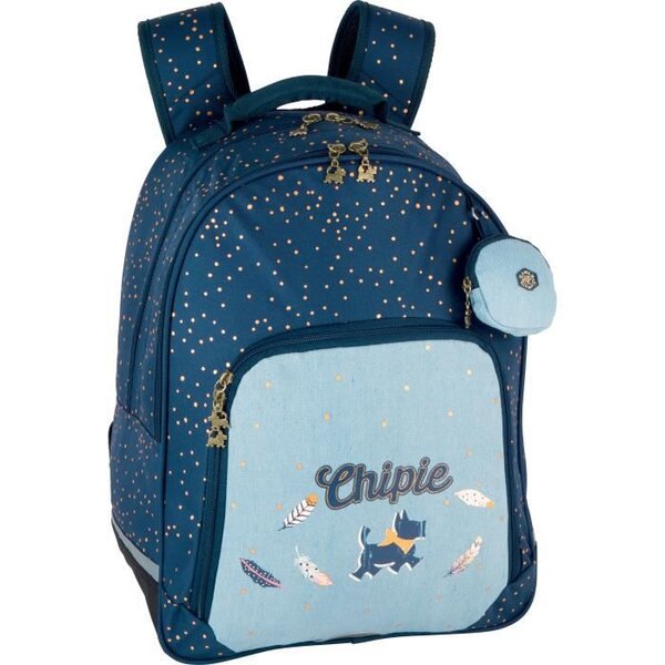 CHIPIE Sac à dos Borne 2 Compartiments Bleu Enfant