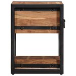 vidaXL Table de nuit 30x30x40 cm en bois d'acacia massif