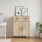 vidaXL Buffet Chêne Sonoma 66 x 34 5 x 89 5 cm Bois d'ingénierie