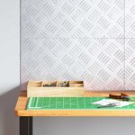 vidaXL Plaques en Aluminium à Motifs 4 Pièces Antidérapantes 50x25 cm