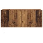 vidaXL Meuble TV mural Bois Ancien 100 x 35 x 41 cm Bois d'ingénierie