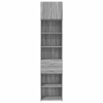 vidaXL Armoire de rangement mince sonoma gris 50x42 5x225 cm