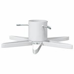 vidaXL Pied de Sapin de Noël 1.73 Blanc 49 x 49 x 15 5 cm Acier