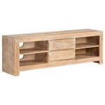 vidaXL Meuble TV Bois d'acacia massif 120 x 30 x 40 cm Marron clair