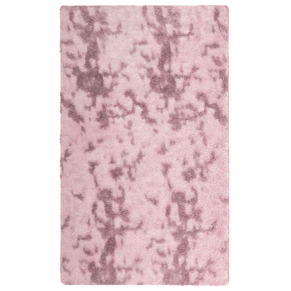 vidaXL Tapis Shaggy à poils longs NAVARRA rose poudré 60x100 cm