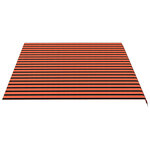 vidaXL Tissu de remplacement pour auvent Orange et marron 5x3 5 m