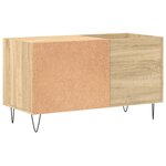 vidaXL Armoire à disques chêne sonoma 85x38x48 cm bois d'ingénierie