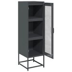 vidaXL Buffet haut anthracite 36x39x123 cm acier laminé à froid