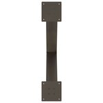 vidaXL Pieds de table à manger en forme de X 3 pièces Acier naturel 70 x (72-73) cm Acier