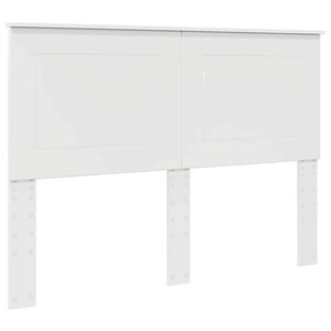 vidaXL Tête de lit Blanc brillant 140 cm Bois d'ingénierie