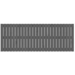 vidaXL Tête de lit murale Gris 159 5x3x60 cm Bois massif de pin