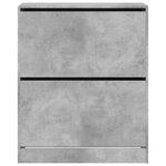 vidaXL Armoire à chaussures gris béton 80x34x96 5 cm bois d'ingénierie