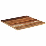 vidaXL Dessus de table carré 70x70 cm 25-27 mm Bois de récupération