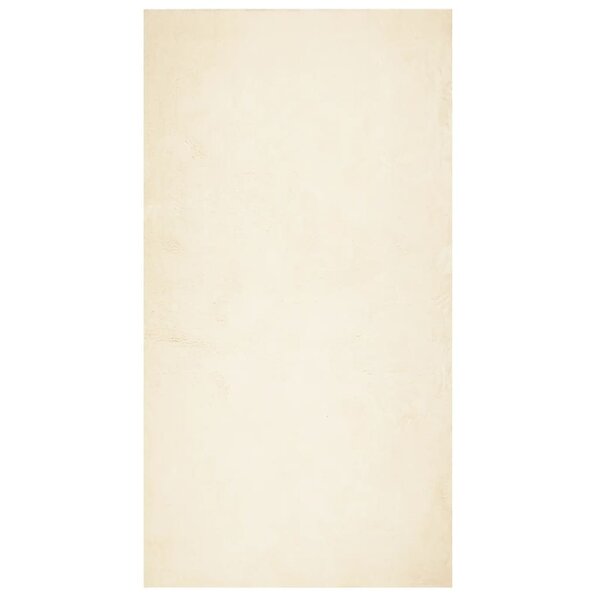 vidaXL Tapis HUARTE à poils courts doux et lavable crème 80x150 cm