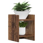 vidaXL Support de Plante 2 pièces Bois ancien 30 x 30 x 40 cm