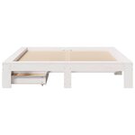vidaXL Cadre de lit sans matelas blanc 160x200 cm bois de pin massif
