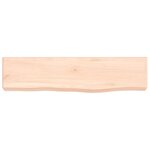 vidaXL Étagère murale 40x10x4 cm bois de chêne massif non traité