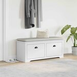 VidaXL Banc de couloir BODO blanc 114x40x45 cm