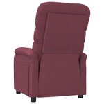 vidaXL Fauteuil inclinable Violet Tissu