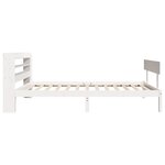 vidaXL Cadre de lit sans matelas blanc 75x190 cm bois de pin massif