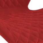 vidaXL Tabourets de bar lot de 2 rouge bordeaux velours