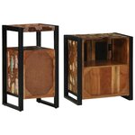 vidaXL Ensemble de mobilier de salle de bain 2 Pièces Bois Recyclé Solide