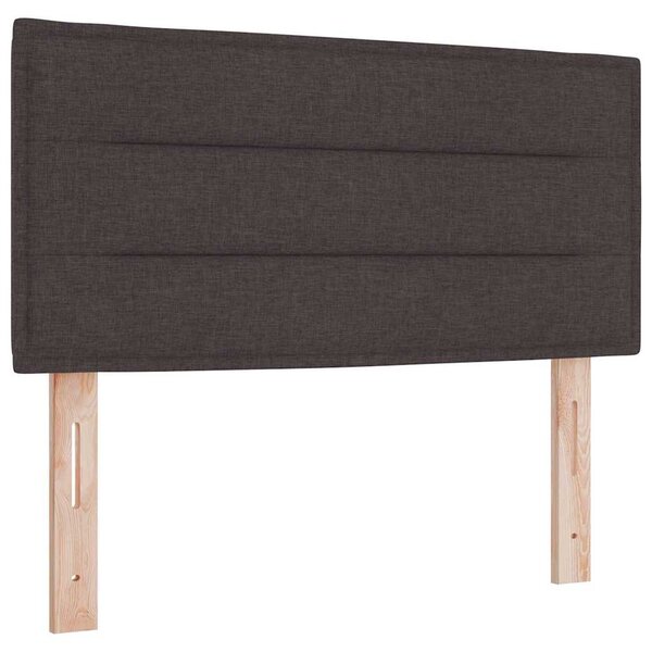 Tête de lit vidaXL Design Lignes Marron Sombre 80 cm Tissu