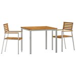 vidaXL Ensemble de salle à manger pour jardin 3 Pièces