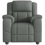 vidaXL Fauteuil de massage inclinable Gris foncé Tissu