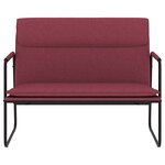 Banc banquette 100 x 64 x 80 cm tissu rouge bordeaux 02_0010500