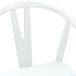 vidaXL Chaise de salle à manger 2 Pièces Blanc et Blanc