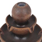 vidaXL Fontaine d'intérieur avec pompe Polyrésine