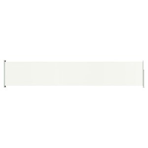 vidaXL Auvent latéral rétractable de patio 117x600 cm Crème