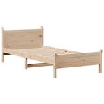 vidaXL Cadre de lit sans matelas 100x200 cm bois massif de pin